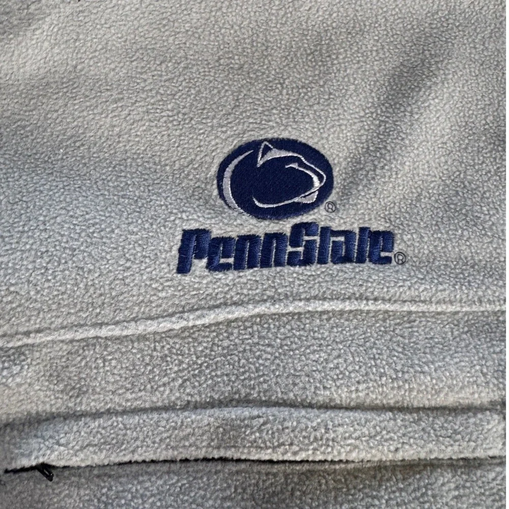 Big Ball Sports Penn State Nittany Lions Fleece Quarter Zip Pullover Gray Large